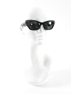 Vintage Versus by Gianni Versace Black Cat Eye Stud Sunglasses