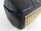 Alexander Wang Black Grained Leather Gold Studs Rocco Bag 