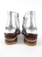 Alexander Wang Silver Metallic Kori Ankle Boots - 39.5