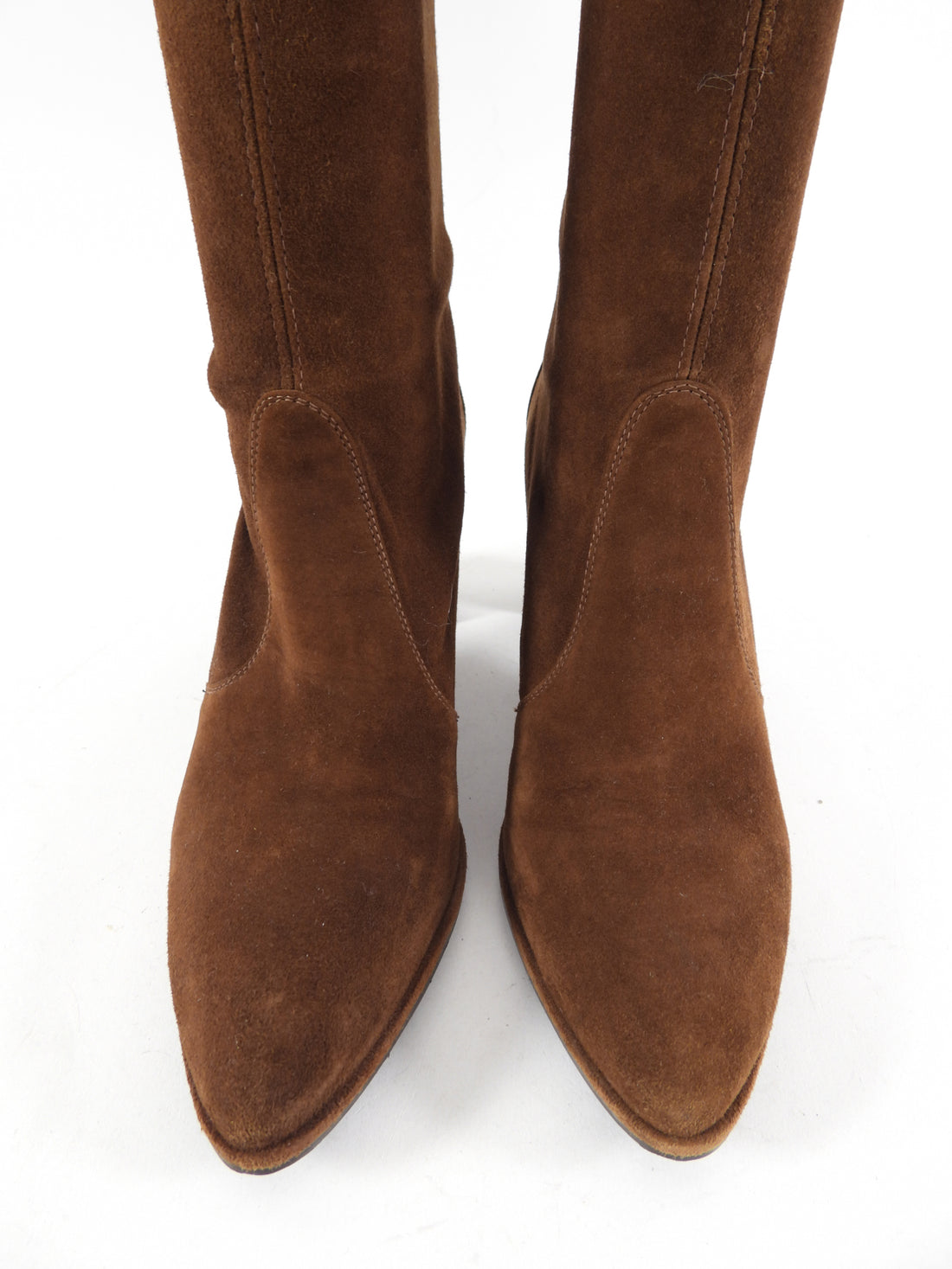 Stuart Weitzman Brown Suede Over the Knee Stretch Boots - 7.5