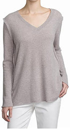 White + Warren Light Grey Cashmere Sweater - S