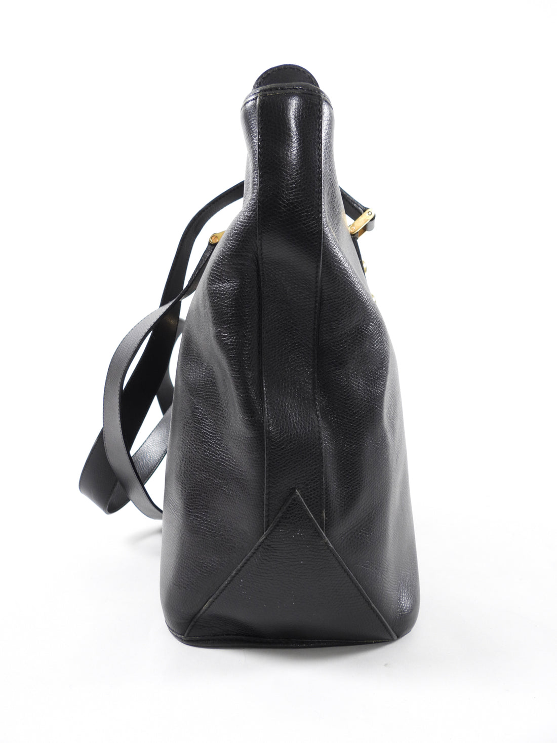 Yves Saint Laurent Vintage Black Stud Y Ligne Tote Bag
