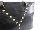 Yves Saint Laurent Vintage Black Stud Y Ligne Tote Bag