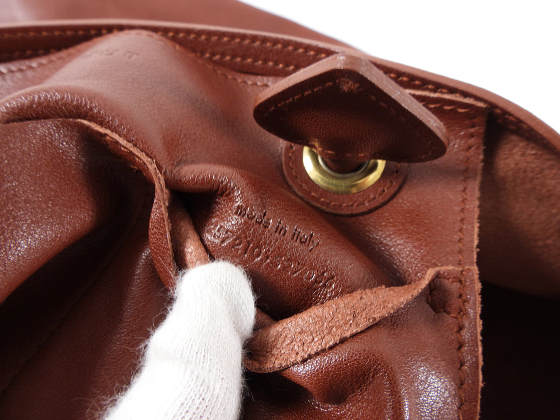SAINT LAURENT: leather tote bag - Brown  Saint Laurent tote bags  600306CSV0J online at