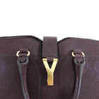 YSL Yves Saint Laurent Plum Cabas Chyc Large Satchell Bag