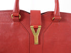 Yves Saint Laurent Red Cabas Chyc Large Tote Bag