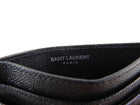 Saint Laurent Black Caviar Leather YSL Card Holder