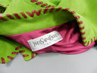 Yves Saint Laurent AW 1999 Haute Couture Lime Green and Fuchsia Suede Jacket