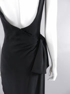 Yves Saint Laurent Vintage AW 1998 Haute Couture Black Low Back Evening Gown
