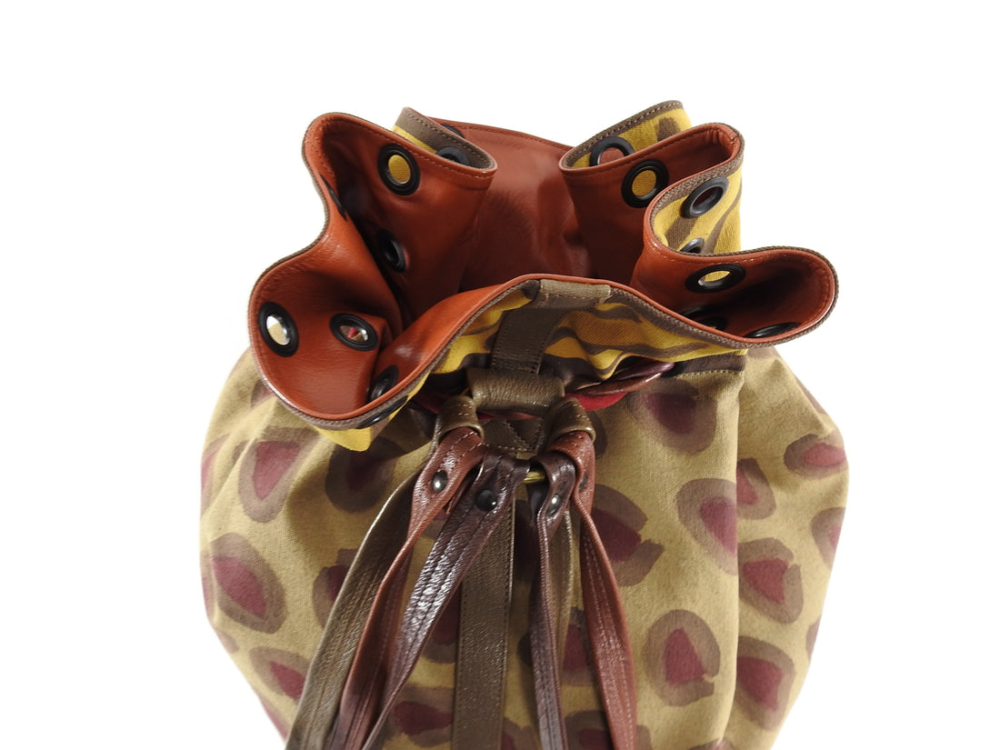 Saint Laurent Vintage Travel Bag With Giraffe Motif