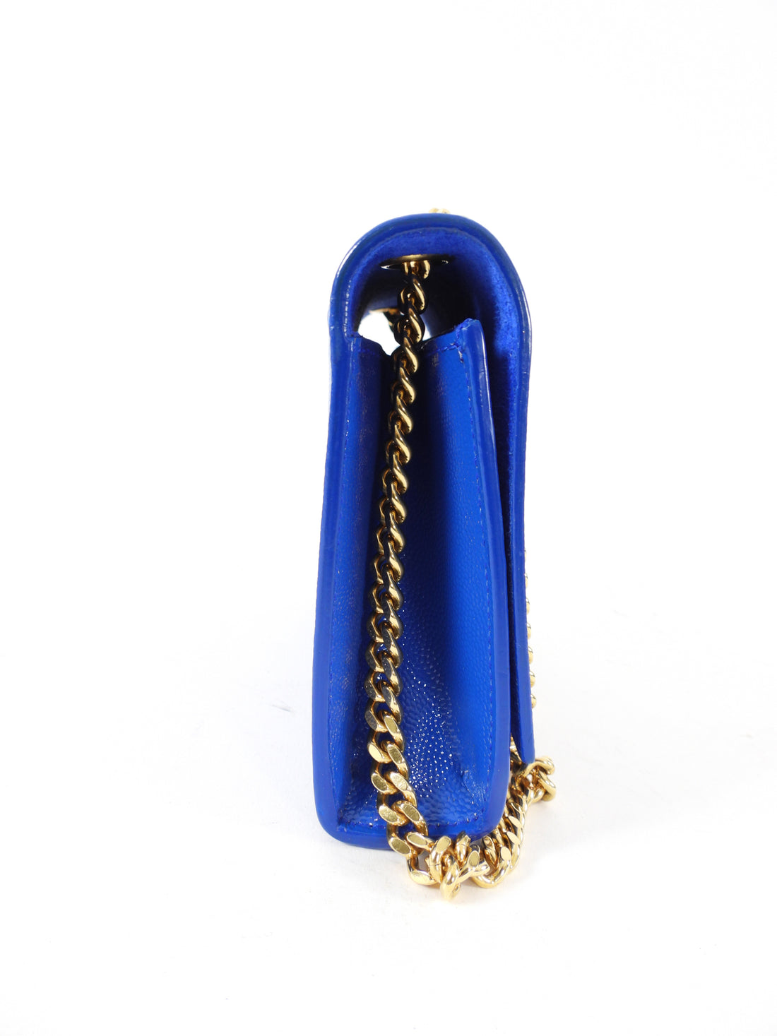 Saint Laurent Blue and Gold Mini Kate Crossbody Bag