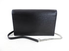 Saint Laurent Black Kate Tassel Wallet on Chain Bag