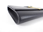 Saint Laurent Y Ligne Black Leather Clutch Bag