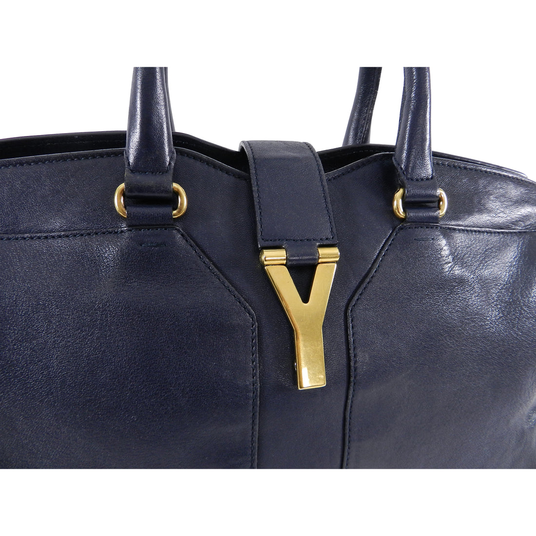 YSL Yves Saint Laurent Midnight Navy Y Line Bag
