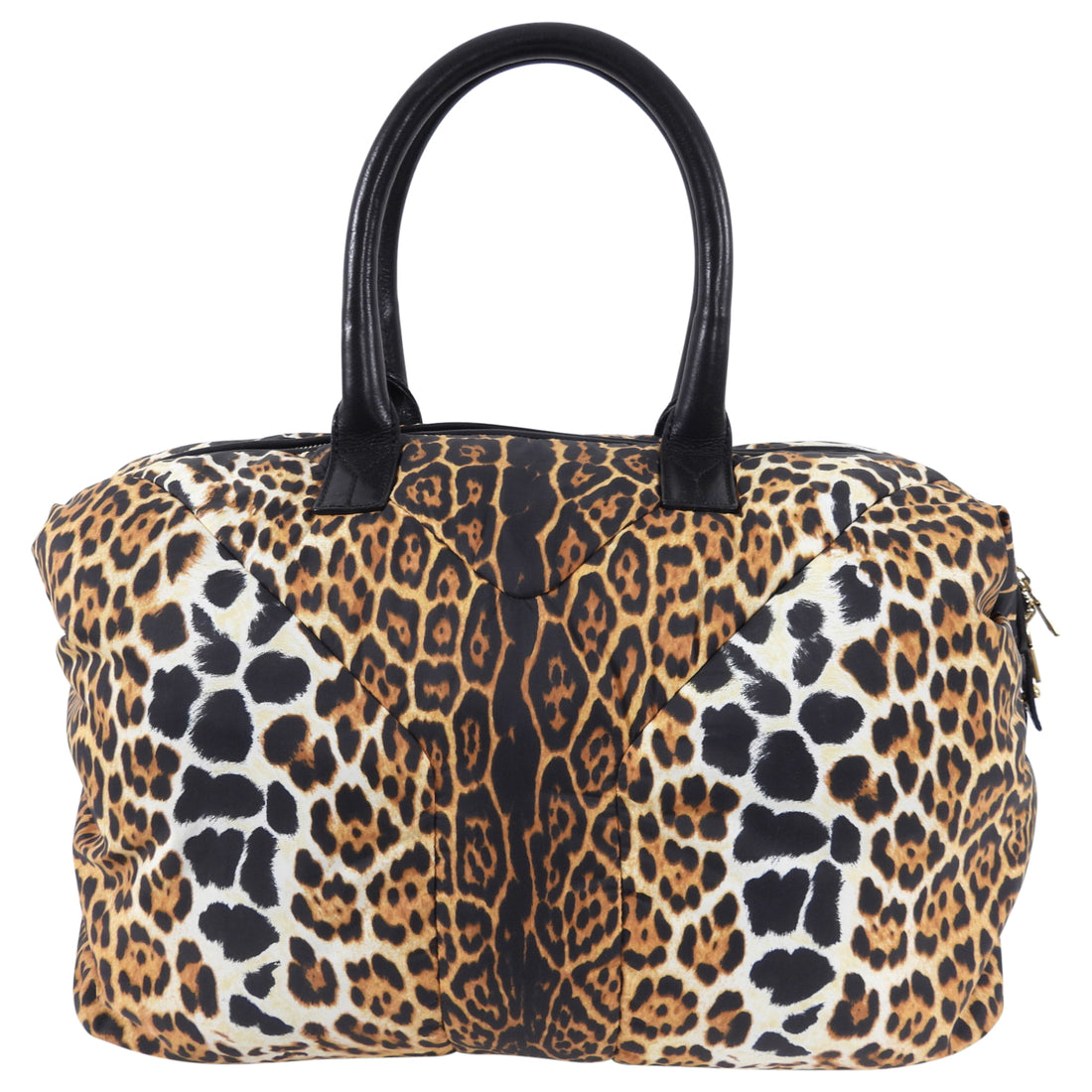 Yves Saint Laurent Leopard Nylon Easy Y Duffle Bag