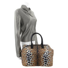 Yves Saint Laurent Leopard Nylon Easy Y Duffle Bag