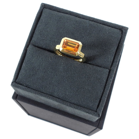 David Yurman 18K Novella Madeira Citrine Ring - 6