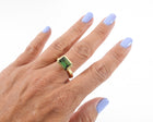 David Yurman 18k Novella Green Tourmaline Ring - 7