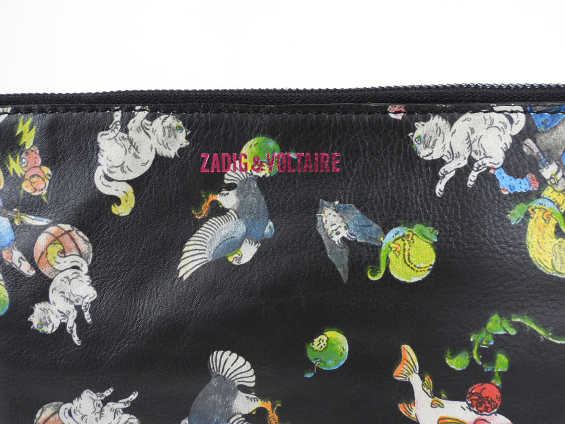 Zadig & Voltaire Novelty Print Leather Crossbody Bag
