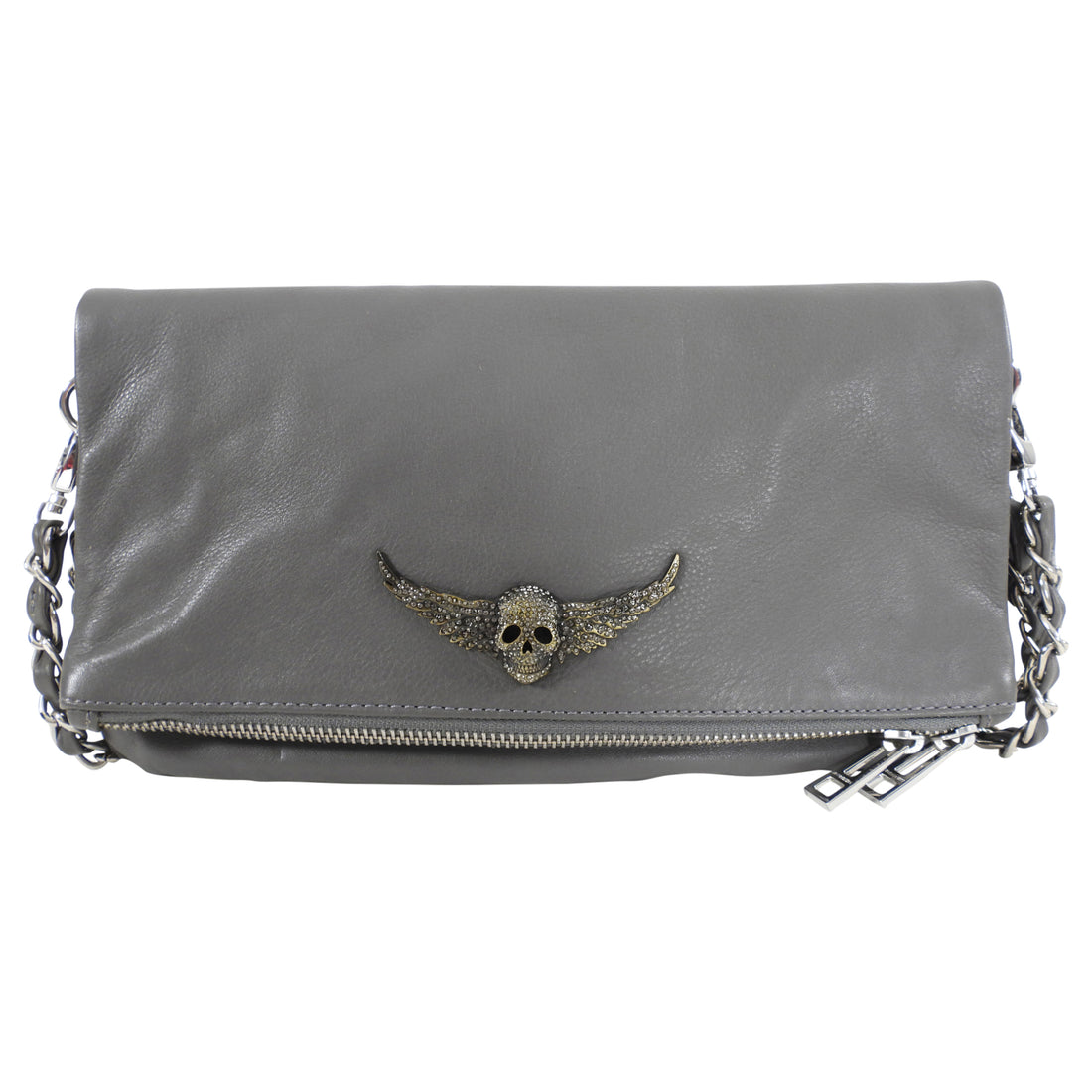 Zadig & Voltaire Grey Skull Crossbody Bag – I MISS YOU VINTAGE